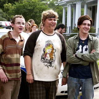 Kevin Covais, Andrew Caldwell and Drake Bell in Lions Gate Films' College (2008)