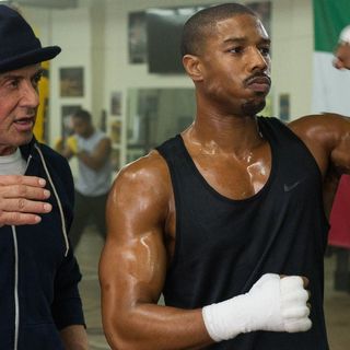 Sylvester Stallone stars as Rocky Balboa and Michael B. Jordan stars as Adonis Creed in Warner Bros. Pictures' Creed (2015)