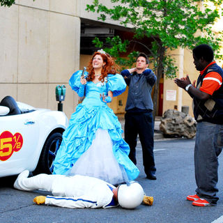 Nicole Parker, Matt Lanter and G. Thang in Lionsgate Films' Disaster Movie (2008)