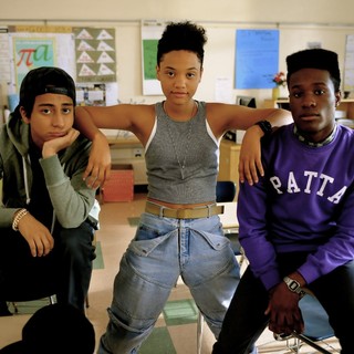 Tony Revolori, Kiersey Clemons and Shameik Moore in Open Road Films' Dope (2015)