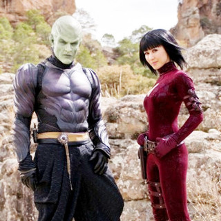 James Marsters stars as Lord Piccolo and Eriko Tamura stars as Mai in The 20th Century Fox Pictures' Dragonball Evolution (2009)