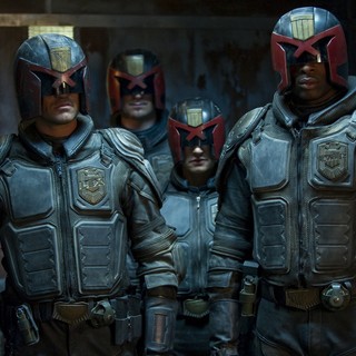 Karl Urban stars as Judge Dredd in Lionsgate Films' Dredd (2012)