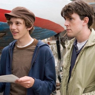 Jacob Zachar stars as Abe and Zach Gray stars as Boy on Bike in Seven Arts' Drunkboat (2012)