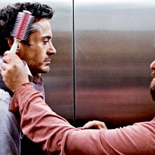 Robert Downey Jr. stars as Peter Highman and Zach Galifianakis stars as Ethan Tremblay in Warner Bros. Pictures' Due Date (2010)