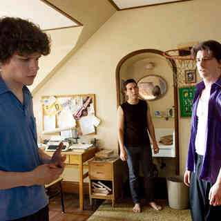 Jesse Eisenberg, Christopher Marquette and Jason Ritter in Anchor Bay Entertainment's The Education of Charlie Banks (2009)