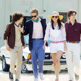 Jesse Eisenberg, Sebastian Stan, Eva Amurri and Jason Ritter in Anchor Bay Entertainment's The Education of Charlie Banks (2009)