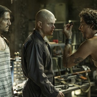 Diego Luna, Matt Damon and Wagner Moura in TriStar Pictures' Elysium (2013)