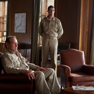 Tommy Lee Jones stars as General Douglas MacArthur and Matthew Fox stars as General Bonner Fellers in Roadside Attractions' Emperor (2013)