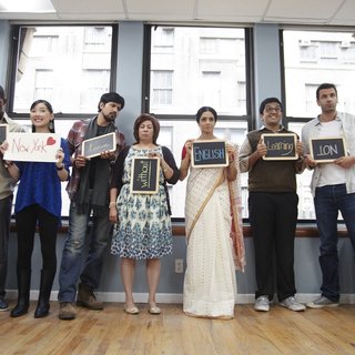 Sumeet Vyas, Sulabha Deshpande, Sridevi, Rajeev Ravindranathan and Mehdi Nebbou in Eros International's English Vinglish (2012)