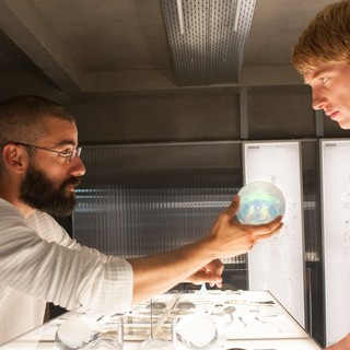 Domhnall Gleeson stars as Caleb and Oscar Isaac stars as Nathan in A24's Ex Machina (2015) Picture 1