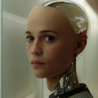 Domhnall Gleeson stars as Caleb and Oscar Isaac stars as Nathan in A24's Ex Machina (2015) Picture 11