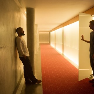 Domhnall Gleeson stars as Caleb and Oscar Isaac stars as Nathan in A24's Ex Machina (2015) Picture 18