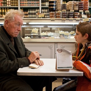 Max von Sydow stars as Thomas Schell Sr. and Thomas Horn stars as Oskar Schell in Warner Bros. Pictures' Extremely Loud and Incredibly Close (2012)