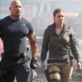 The Rock stars as Luke Hobbs and Gina Carano stars as DSS Agent in Universal Pictures' Fast and Furious 6 (2013)
