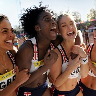Lenora Crichlow, Lashana Lynch, Lily James and Dominique Tipper in StudioCanal's Fast Girls (2012)