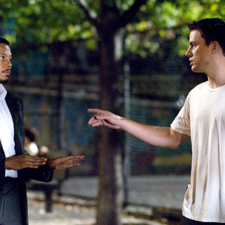 Terrence Howard stars as Harvey Boarden and Channing Tatum stars as Shawn MacArthur in Rogue Pictures' Fighting (2009)