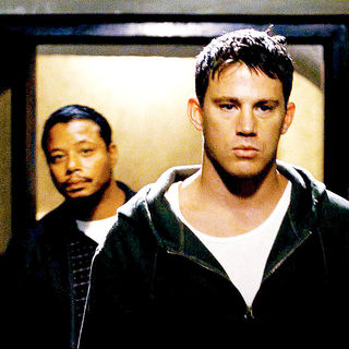 Terrence Howard stars as Harvey Boarden and Channing Tatum stars as Shawn MacArthur in Rogue Pictures' Fighting (2009)
