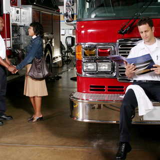 Ken Bevel, Carla Hawkins and Kirk Cameron in Samuel Goldwyn Films' Fireproof (2008)