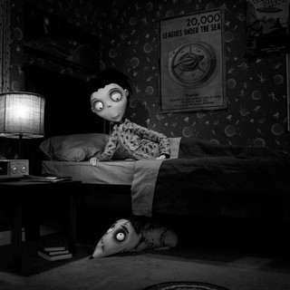 Victor Frankenstein and Sparky from Walt Disney Pictures' Frankenweenie (2012)