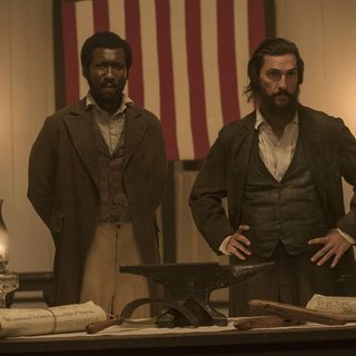 Mahershalalhashbaz Ali stars as Moses Washington and Matthew McConaughey stars as Newton Knight in STX Entertainment's Free State of Jones (2016)