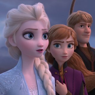 Elsa, Anna and Kristoff and Sven from Walt Disney Pictures' Frozen II (2019)