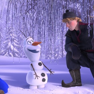 Anna, Olaf and Kristoff from Walt Disney Pictures' Frozen (2013)