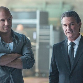 Vin Diesel stars as Dominic Toretto and Kurt Russell stars as Petty in Universal Pictures' Furious 7 (2015). Photo credit by Scott Garfield.