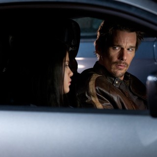 Selena Gomez stars as The Kid and Ethan Hawke stars as Brent in Warner Bros. Pictures' Getaway (2013)