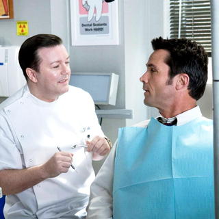 Ricky Gervais (Bertram Pincus) and Billy Campbell in Paramount Pictures' Ghost Town (2008)