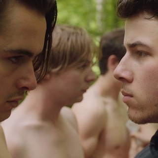 Ben Schnetzer stars as Brad Land and Nick Jonas stars as Brett Land in Paramount Home Media's Goat (2016)