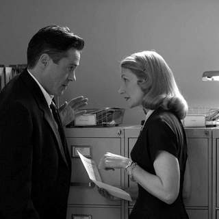 Robert Downey Jr. and Patricia Clarkson in Warner Independent Pictures' Good Night, And Good Luck (2005)