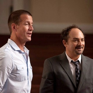James Denton stars as Johnny Trey and Kevin Pollak stars as Frank 'Mossy' Mostin in Lionsgate Films' Grace Unplugged (2013)