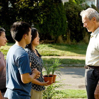 Brooke Chia Thao, Bee Vang, Ahney Her and Clint Eastwood in Warner Bros. Pictures' Gran Torino (2008)