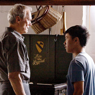 Clint Eastwood stars as Walt Kowalski and Bee Vang stars as Tao Vang Lor in Warner Bros. Pictures' Gran Torino (2008)