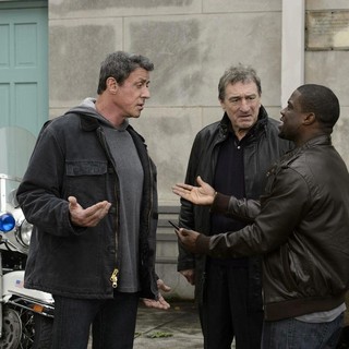 Sylvester Stallone, Robert De Niro and Kevin Hart in Warner Bros. Pictures' Grudge Match (2013)