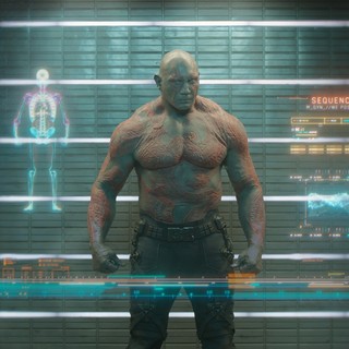 Dave Bautista stars as Drax the Destroyer in Marvel Studios' Guardians of the Galaxy (2014)