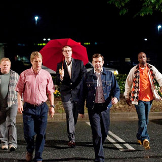 Larry Joe Campbell, Owen Wilson, Stephen Merchant, Jason Sudeikis and J.B. Smoove in New Line Cinema's Hall Pass (2011)