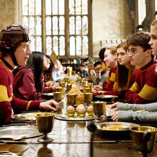Rupert Grint, Bonnie Wright, Daniel Radcliffe and Emma Watson in Warner Bros Pictures' Harry Potter and the Half-Blood Prince (2009)