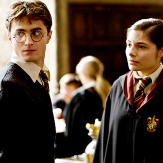 Daniel Radcliffe stars as Harry Potter and Georgina Leonidas stars as Katie Bell in Warner Bros Pictures' Harry Potter and the Half-Blood Prince (2009)