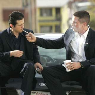 Freddy Rodriguez and Christian Bale in Bauer Martinez Distribution's Harsh Times (2006)