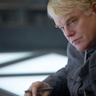 Philip Seymour Hoffman stars as Plutarch Heavensbee in Lionsgate Films' The Hunger Games: Mockingjay, Part 1 (2014)