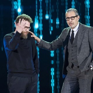 Seth Rogen and Jeff Goldblum in Netflix's Hilarity for Charity (2018)