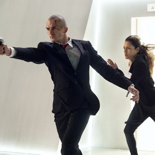 Rupert Friend stars as Agent 47 and Hannah Ware stars as Katia van Dees in 20th Century Fox's Hitman: Agent 47 (2015)