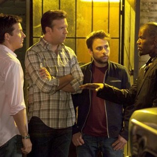 Jason Bateman, Jason Sudeikis, Charlie Day and Jamie Foxx in Warner Bros. Pictures' Horrible Bosses (2011)