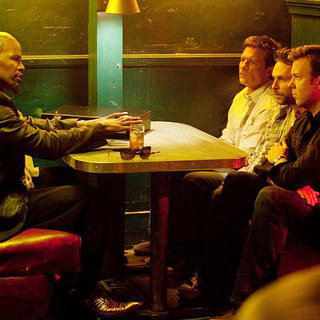 Jamie Foxx, Jason Bateman, Charlie Day and Jason Sudeikis in Warner Bros. Pictures' Horrible Bosses (2011)