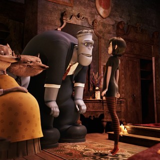 Griffin the Invisible Man, Murray the Mummy, Wanda, Wayne, Frankenstein and Mavis from Columbia Pictures' Hotel Transylvania (2012)