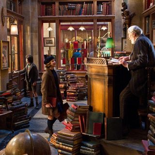 Asa Butterfield, Chloe Moretz and Christopher Lee in Paramount Pictures' Hugo (2011)
