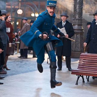 Sacha Baron Cohen stars as Station Inspector in Paramount Pictures' Hugo (2011)