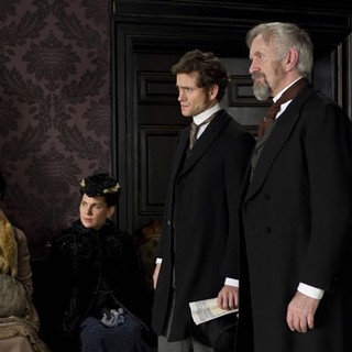 Hugh Dancy stars as Mortimer Granville and Jonathan Pryce stars as Dr. Dalrymple in Sony Pictures Classics' Hysteria (2012)