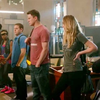 Jonah Hill stars as Schmidt and Channing Tatum stars as Jenko in Columbia Pictures' 21 Jump Street (2012)